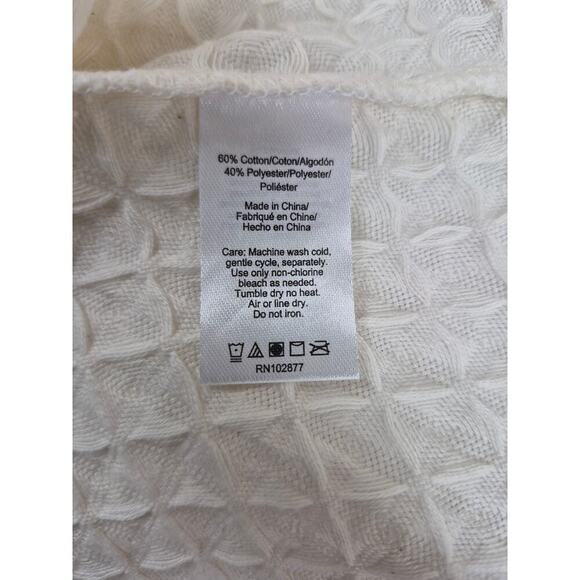 NWT Daydream by Berkshire Home Vanilla Waffle Textured Cotton/Poly Robe Sz L - Picture 6 of 6